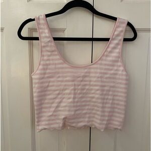 NWT Stoney Clover Lane Pink White Tank Top